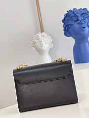 LV Twist MM Black Handbag Black Epi Leather Size 23x17x9.5 cm - 2
