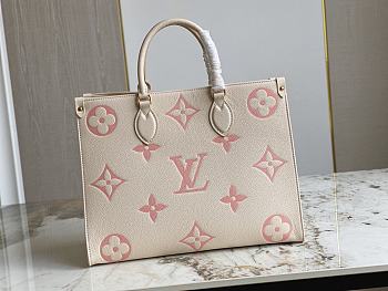 LV OnTheGo MM Rose Trianon Pink M21575 size 35x27x14 cm