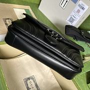 Gucci GG Marmont Shoulder Bag Black Leather 734814 size 26.5x13x7 cm - 4