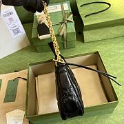Gucci GG Matelassé Handbag Black 735049 size 25x15x8 cm - 6
