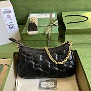 Gucci GG Matelassé Handbag Black 735049 size 25x15x8 cm - 5