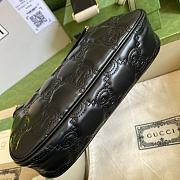Gucci GG Matelassé Handbag Black 735049 size 25x15x8 cm - 3