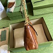 Gucci GG Matelassé Handbag Brown 735049 size 25x15x8 cm - 5