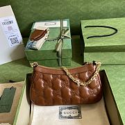 Gucci GG Matelassé Handbag Brown 735049 size 25x15x8 cm - 2