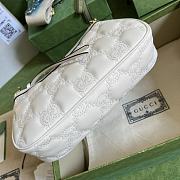 Gucci GG Matelassé Handbag White 735049 size 25x15x8 cm - 6