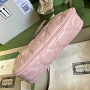 Gucci GG Matelassé Handbag Pink 735049 size 25x15x8 cm - 5