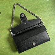 Dionysus Small Shoulder Bag Black Leather 731782 size 25x14x4 cm - 4