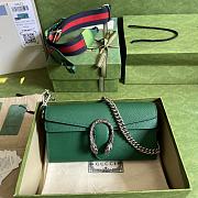 Dionysus Small Shoulder Bag Green Leather 731782 size 25x14x4 cm - 1