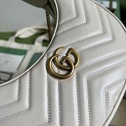 Gucci GG Marmont Half-Moon-Shaped Mini Bag White size 21 x 11 x 5 cm - 5