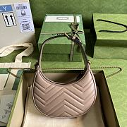 Gucci GG Marmont Half-Moon-Shaped Mini Bag Dusty Pink size 21 x 11 x 5 cm - 3