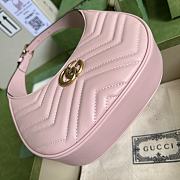 Gucci GG Marmont Half-Moon-Shaped Mini Bag Pink size 21 x 11 x 5 cm - 5