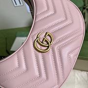Gucci GG Marmont Half-Moon-Shaped Mini Bag Pink size 21 x 11 x 5 cm - 4