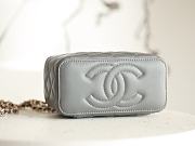 Chanel Top Handle Vanity Case With Chain Gray size 17x9.5x8 cm - 4