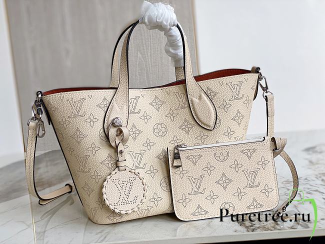 LV Blossom PM Cream Beige Mahina Leather M21909 size 20x20x12.5 cm - 1