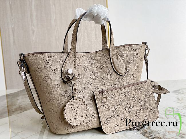 LV Blossom PM Beige/Grey Mahina Leather M21849 size 20x20x12.5 cm - 1