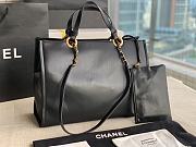 Chanel Large Shopping Bag Black Calfskin AS3128 size 39x29x15cm - 3