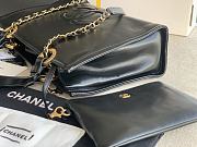 Chanel Medium Shopping Bag Black Calfskin AS3129 size 34x23x10 cm - 5