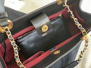 Chanel Medium Shopping Bag Black Calfskin AS3129 size 34x23x10 cm - 4