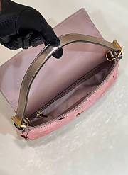 Fendi Baguette 1997 Pink Leather & Sequinned Bag 27x5x14 cm - 5
