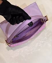 Fendi Baguette 1997 Purple Leather & Sequinned Bag 27x5x14 cm - 3