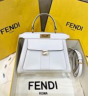 Fendi Peekaboo Iseeu Medium Tote Bag White size 33.5x13x25.5 cm - 1