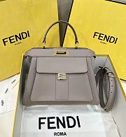 Fendi Peekaboo Iseeu Medium Tote Bag Grey size 33.5x13x25.5 cm - 1