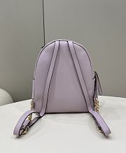 Fendi Backpack FF Embossed Leather Purple size 22x10x22 cm - 4