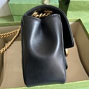Gucci GG Marmont mini shoulder bag black size 18x13.5x8 cm - 5