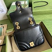 Gucci GG Marmont mini shoulder bag black size 18x13.5x8 cm - 4