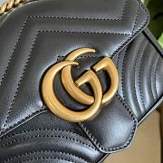 Gucci GG Marmont mini shoulder bag black size 18x13.5x8 cm - 3