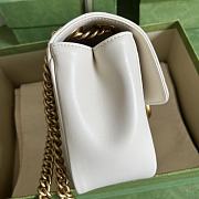 Gucci GG Marmont mini shoulder bag white size 18*13.5*8cm - 2