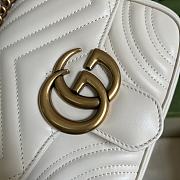 Gucci GG Marmont mini shoulder bag white size 18*13.5*8cm - 4