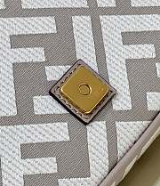 Fendi Baguette Grey FF Canvas Bag size 27 × 14 × 6 cm - 3