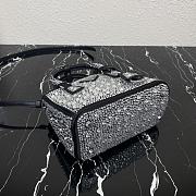 Prada Galleria Satin Mini-Bag With Crystals size 20 x 14.5 x 9.5 cm - 4