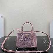 Prada Galleria Satin Mini-Bag With Crystals Alabaster Pink size 20 x 14.5 x 9.5 cm - 1