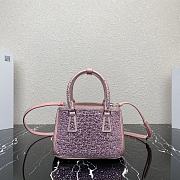 Prada Galleria Satin Mini-Bag With Crystals Alabaster Pink size 20 x 14.5 x 9.5 cm - 4