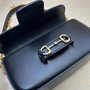 Gucci Horsebit 1955 Small Shoulder Bag size Black Leather 23.5x13x7 cm - 4