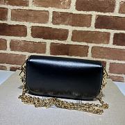 Gucci Horsebit 1955 Small Shoulder Bag size Black Leather 23.5x13x7 cm - 2