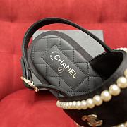 Chanel Satin & Imitation Pearls Sandals Black - 3