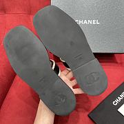 Chanel Satin & Imitation Pearls Sandals Black - 2