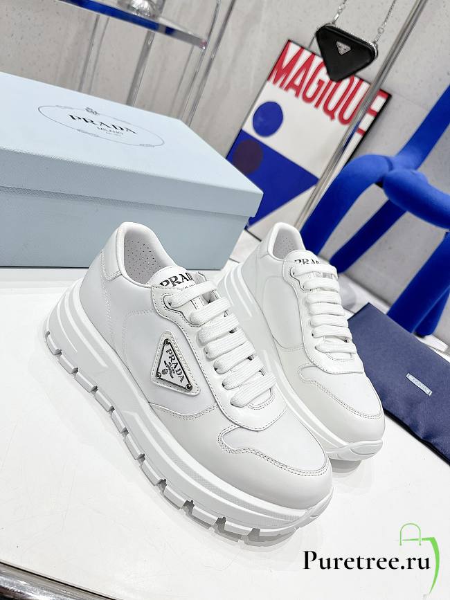 Prada Leather Sneakers White - 1