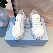 PRADA | Double Wheel nylon gabardine sneakers White - 4