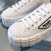 PRADA | Double Wheel nylon gabardine sneakers White - 3