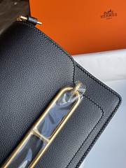 Hermes Roulis Mini Bag Black & Golden Hardware size 19cm - 4