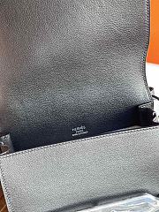 Hermes Roulis Mini Bag Black & Silver Hardware size 19cm - 5