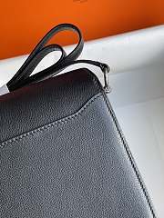 Hermes Roulis Mini Bag Black & Silver Hardware size 19cm - 4