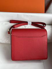Hermes Roulis Mini Bag Red & Golden Hardware size 19cm - 4
