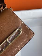 Hermes Roulis Mini Bag Brown & Golden Hardware size 19cm - 6