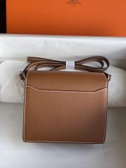 Hermes Roulis Mini Bag Brown & Silver Hardware size 19cm - 5