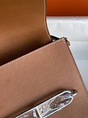 Hermes Roulis Mini Bag Brown & Silver Hardware size 19cm - 4